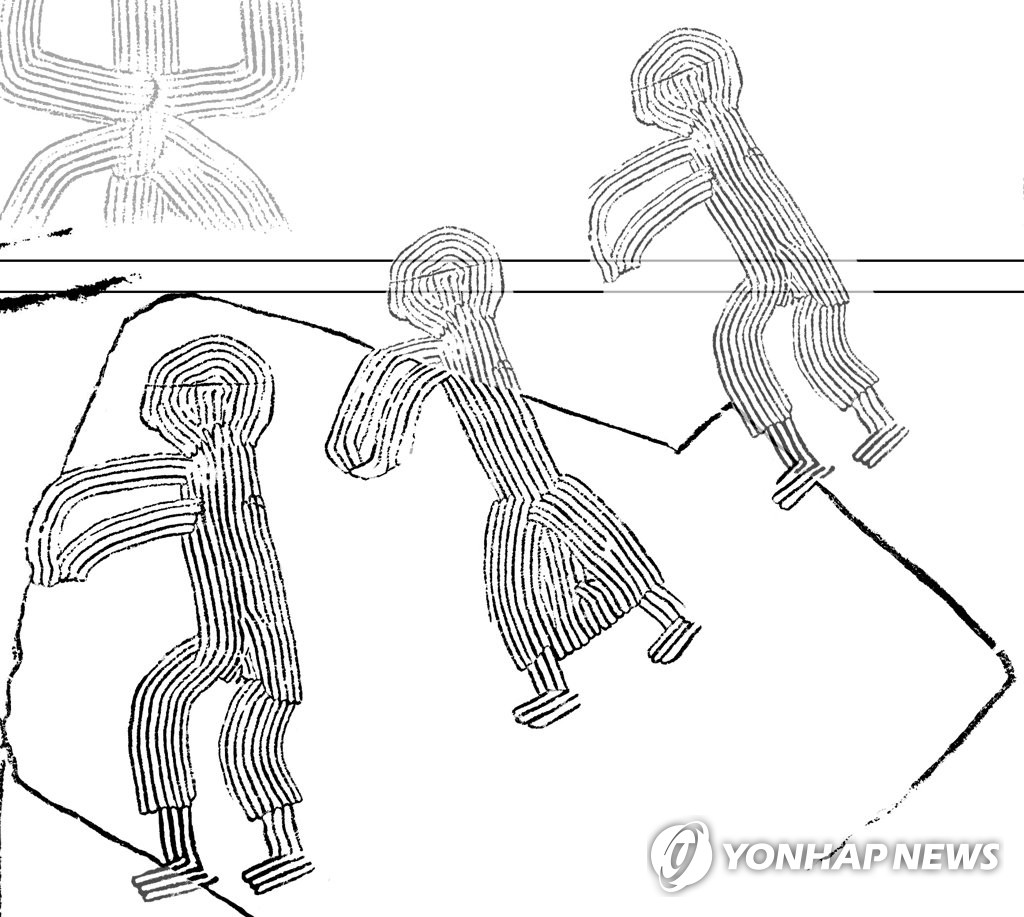 쪽샘 44호분서 토기에 새긴 신라 행렬도 발견