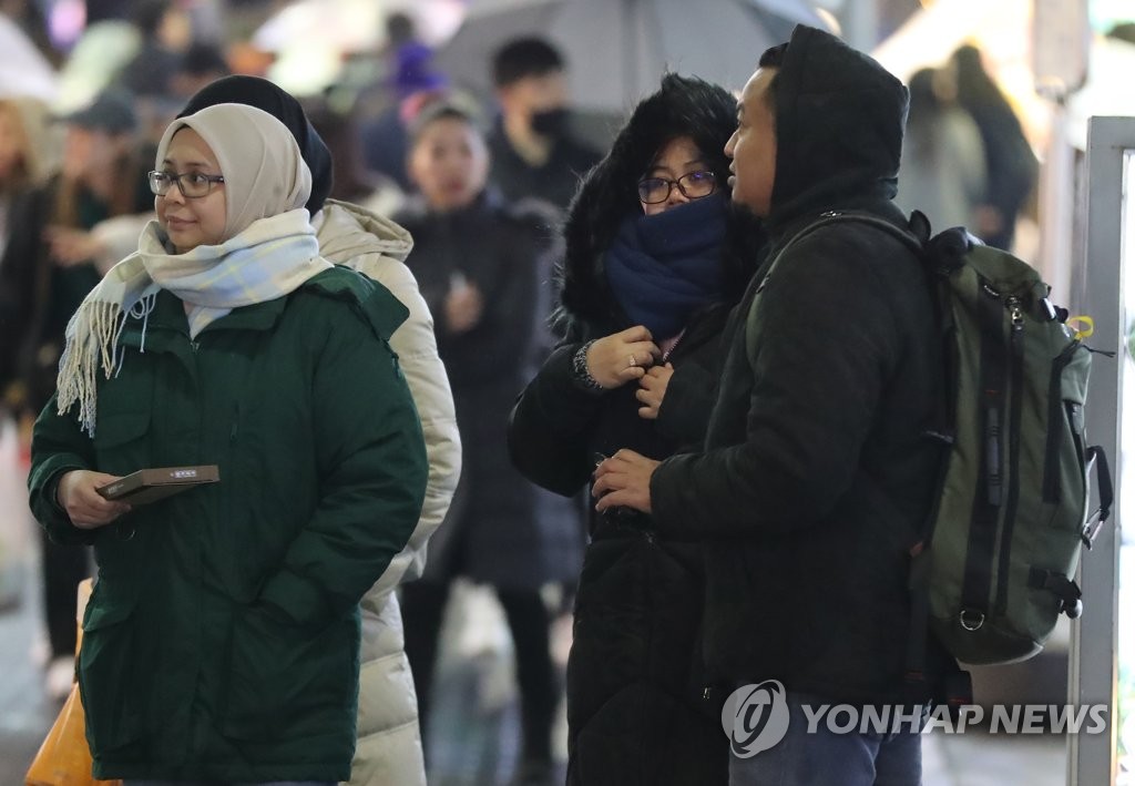 طقس بارد في سيئول طقس بارد في سيئول
