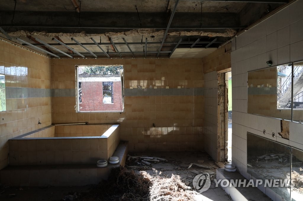 방치된 505보안부대의 시설 내부