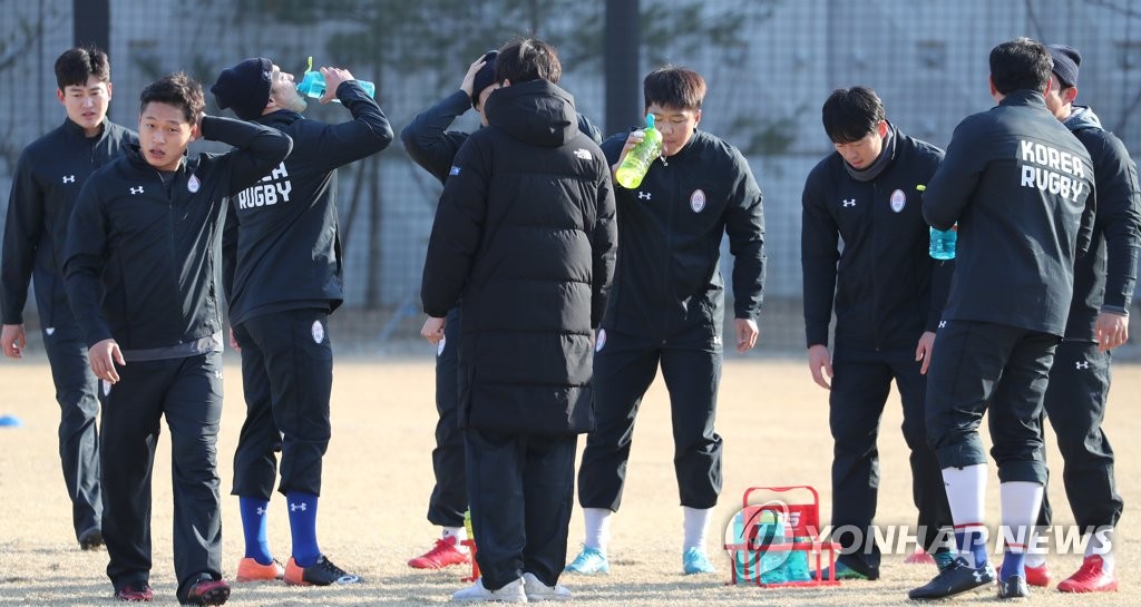 훈련 돌입한 럭비 국가대표팀