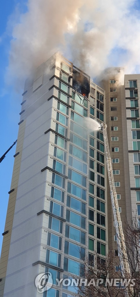 인천 청라국제도시 아파트 화재, 안타까운 화재 진압