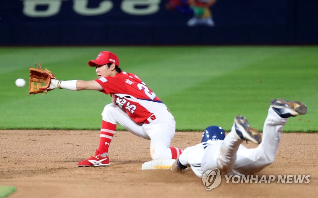 NC outfielder steals second base NC outfielder steals second base