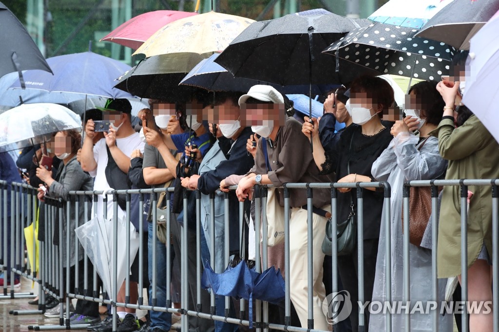 박원순 시장 영결식, 슬퍼하는 시민들