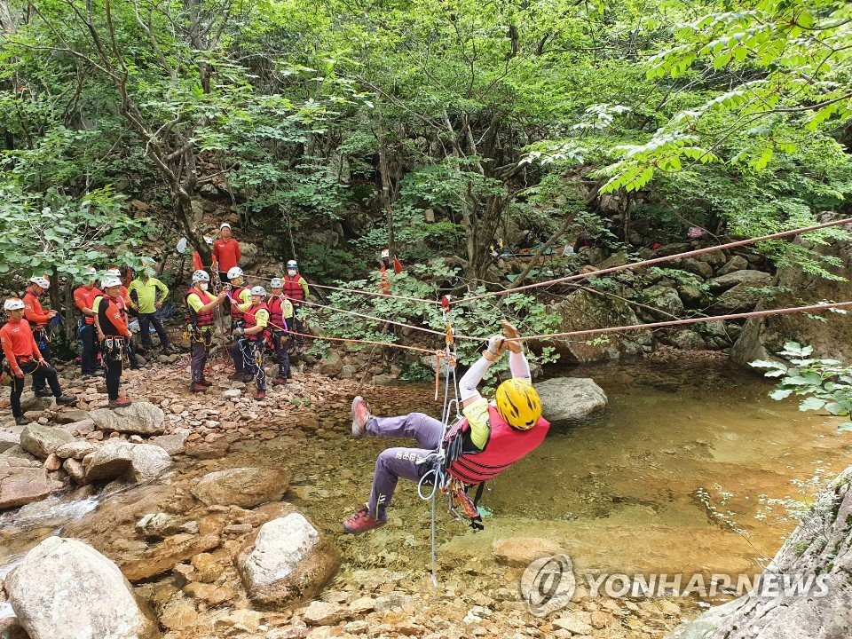 Mountain rescue training Mountain rescue training