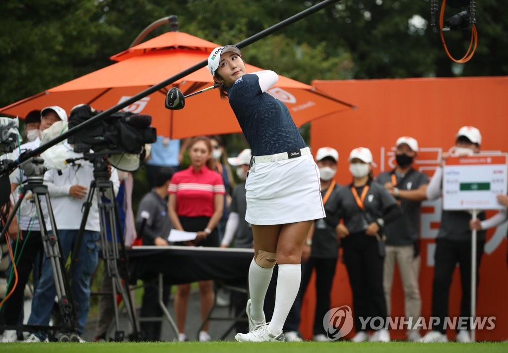 Bae Seon-woo's tee shot Bae Seon-woo's tee shot