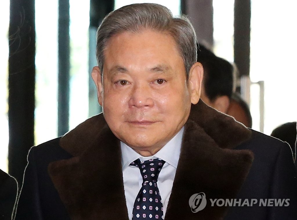 This file photo shows Samsung Electronics Co. Chairman Lee Kun-hee. He died at a hospital in Seoul on Oct. 25, 2020, at age 78. (Yonhap)