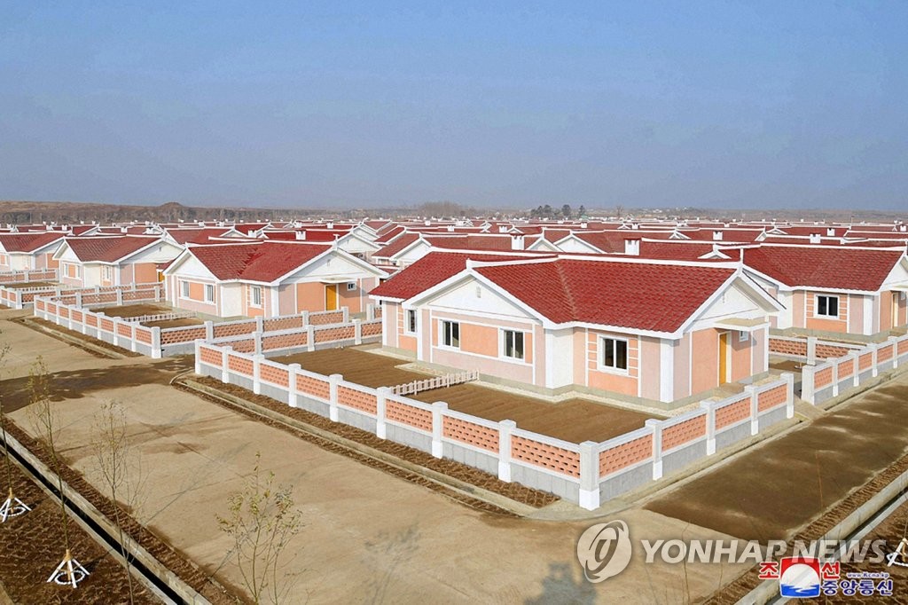New residences for typhoon victims in N.K. New residences for typhoon victims in N.K.