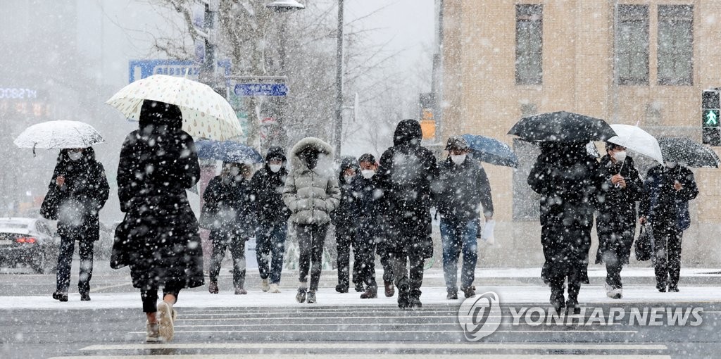 폭설 내리는 서울