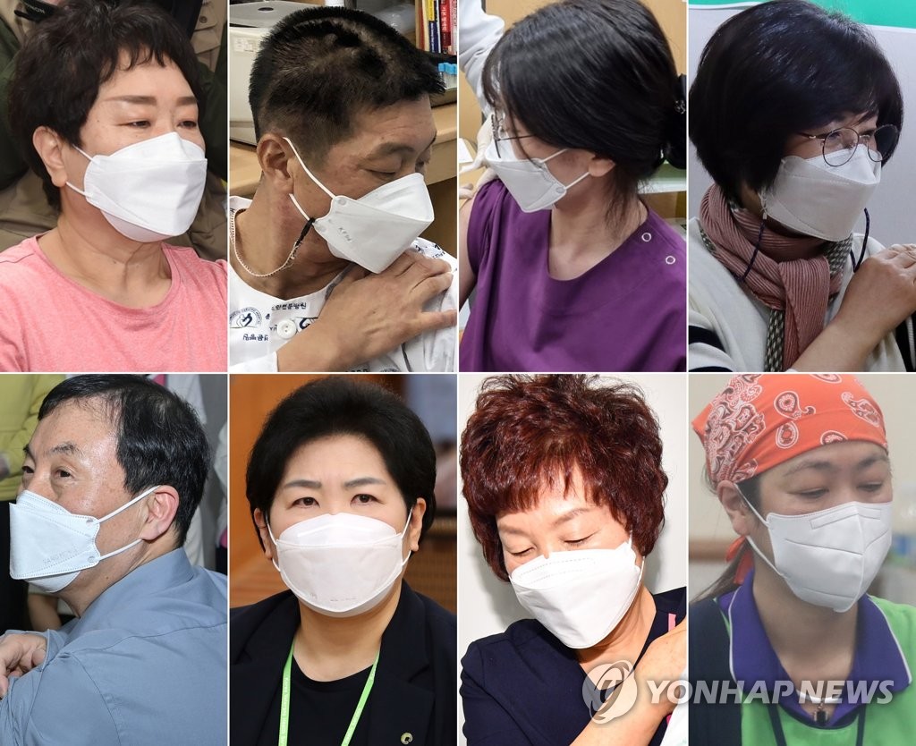 백신 접종 첫 날...전국의 1호 접종자들