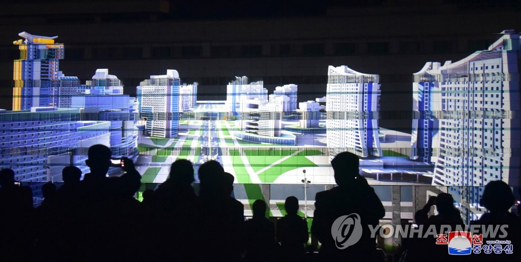 Lighting fest in N. Korea Lighting fest in N. Korea