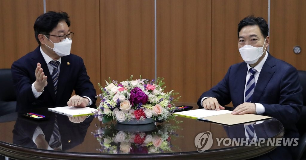 (왼쪽부터) 박범계-김오수