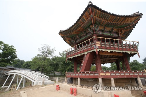 4년간 해체·보수 '경복궁 향원정', 올가을 새 모습 공개된다