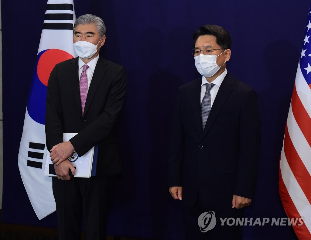 노규덕 한반도본부장과 성 김 미 대북특별대표