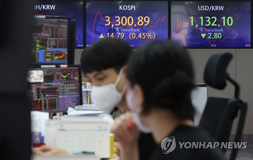코스피, 3,300선 돌파
