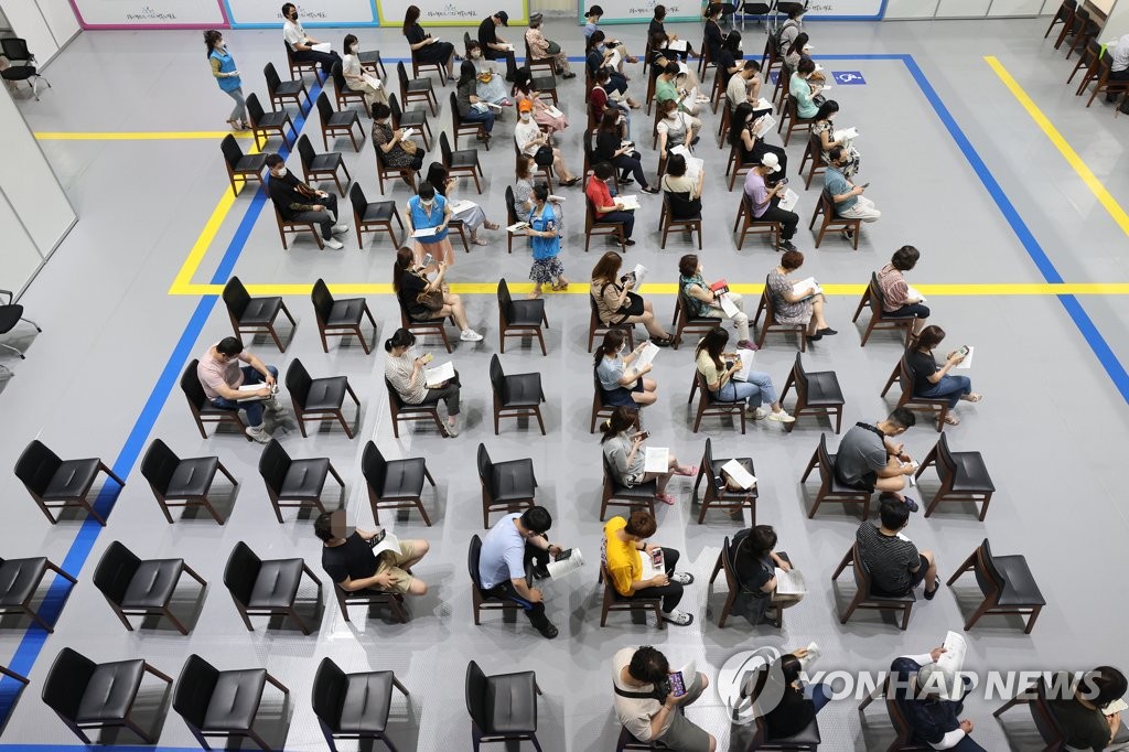 1차접종 11만1천631명↑ 총 1천583만6천992명…인구대비 30.8%