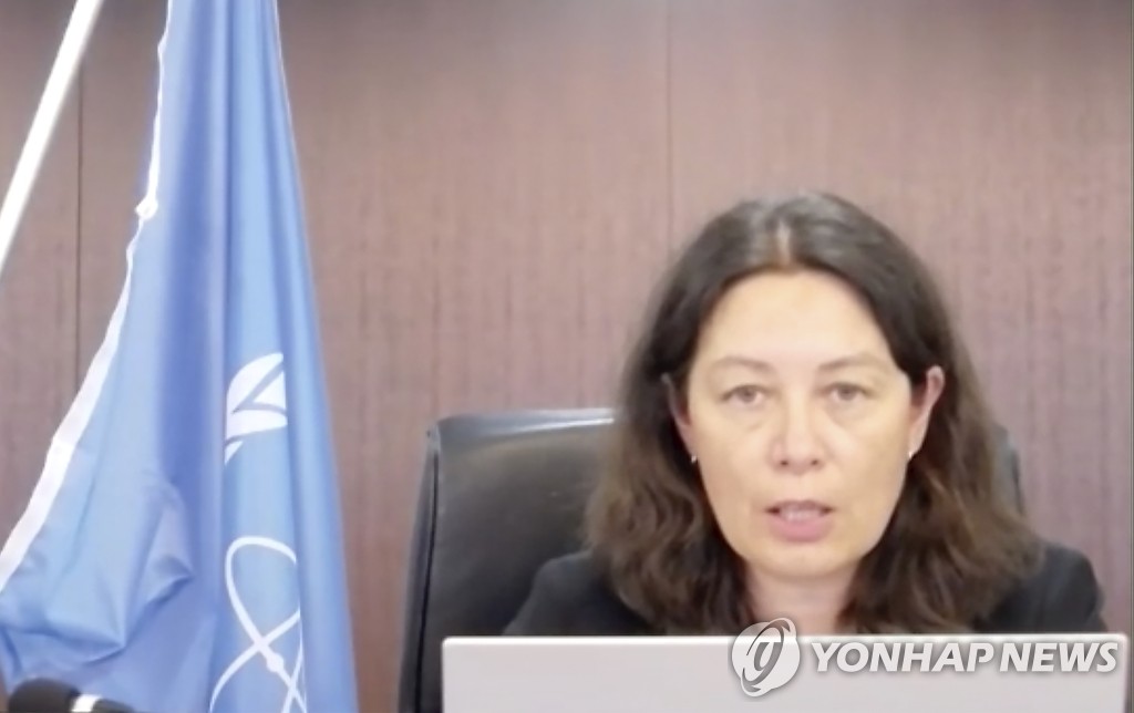 후쿠시마 오염수 방류 관련 발언하는 IAEA 사무차장