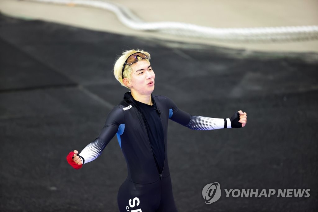 정재원, 5000m 결승 1위 기록
