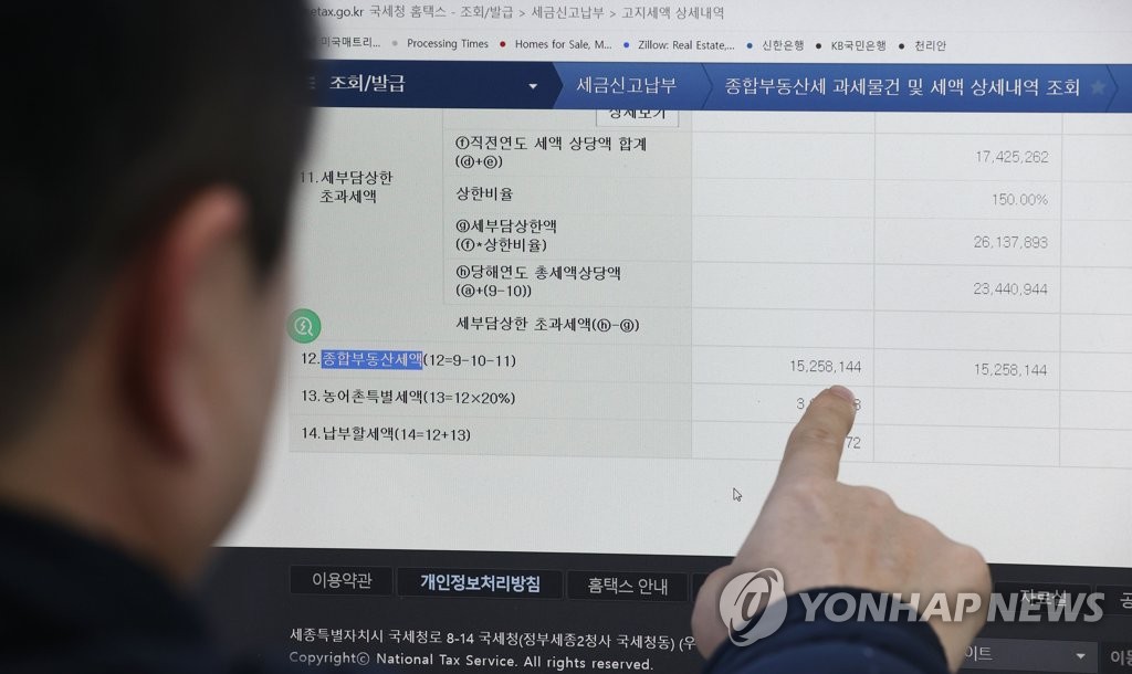 다주택자에 '역대급' 종부세