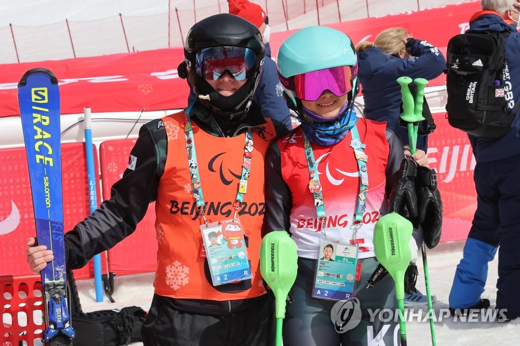 [패럴림픽] 시각장애 경기 마친 최사라와 김유성
