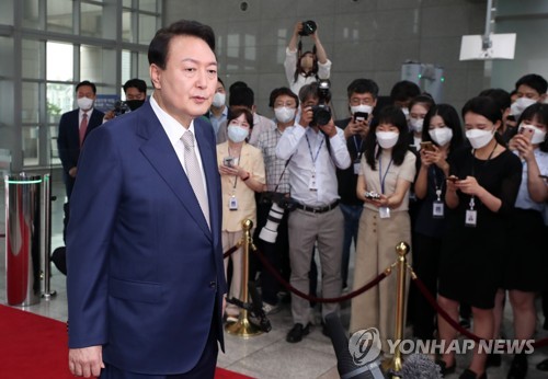 윤석열 대통령 출근길 답변
