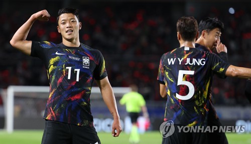 황희찬, 득점