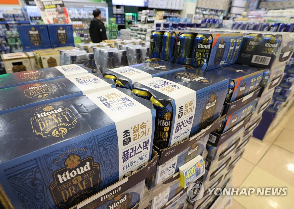 클라우드 맥주, 오늘부터 출고가 평균 8.2% 인상
