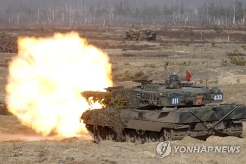 "독일, 우크라에 레오파드2 전차 지원키로 결정"