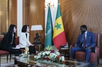 Avec le président sénégalais
