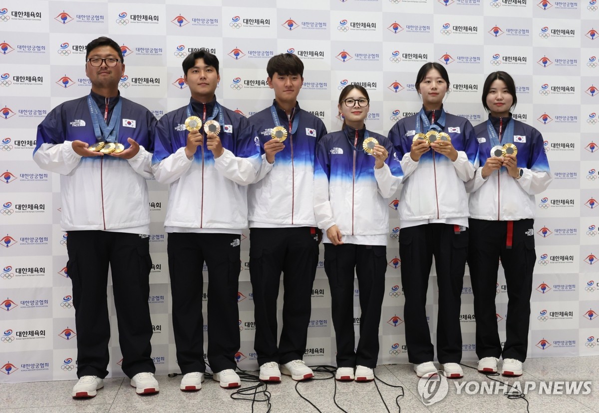 한국 양궁, 새역사 쓰고 금의환향