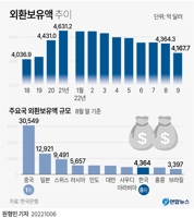 [그래픽] 외환보유액 추이