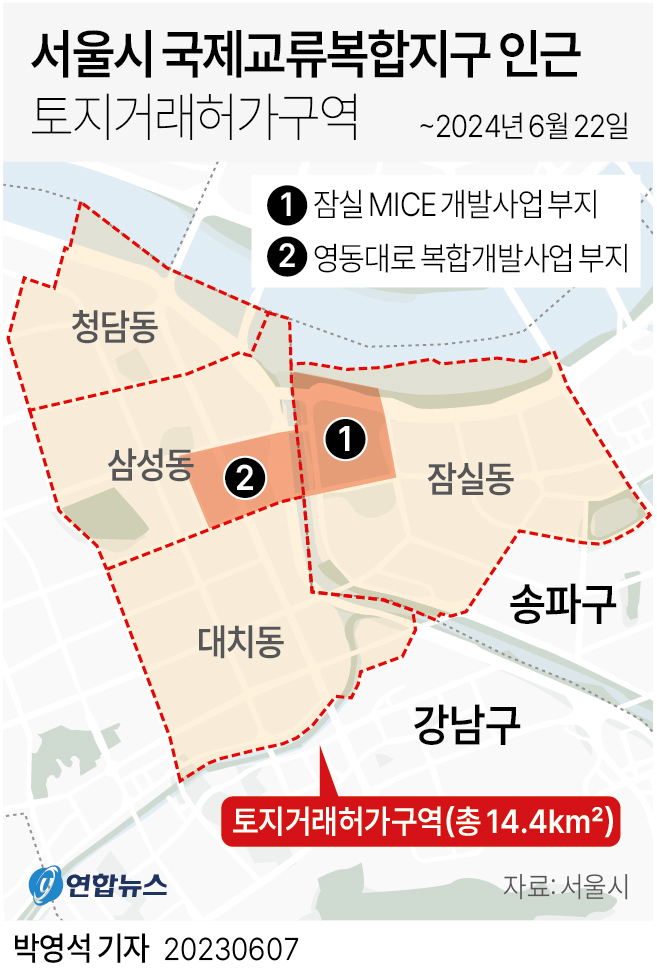  서울시 국제교류복합지구 인근 토지거래허가구역