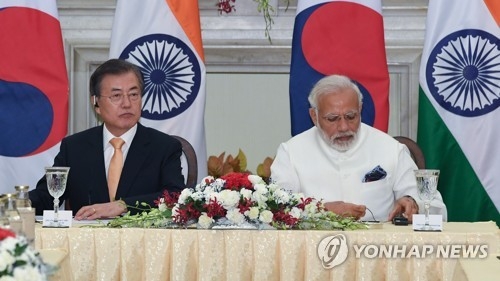 قيادتا الهند وكوريا الجنوبية يعقدان اجتماع مع رجالات أعمال البلدين