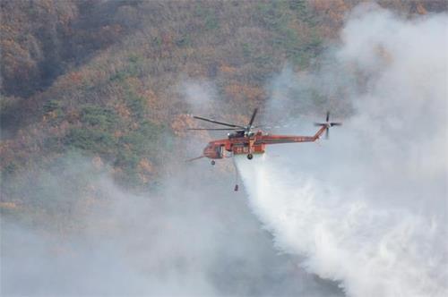 رجال الإطفاء يكافحون حرائق الغابات في بلدة يونغ دوك - 3