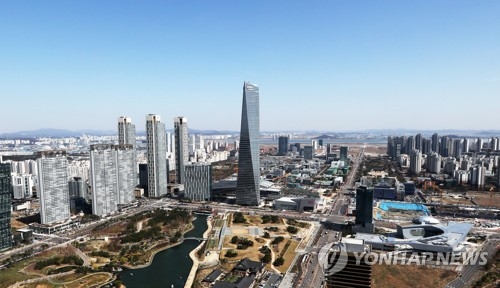This undated file photo shows the landscape of the Songdo Special Economic Zone in Incheon, west of Seoul. (Yonhap)