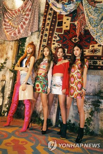 A publicity photo for BLACKPINK's new song "As If It's Your Last" (Yonhap)