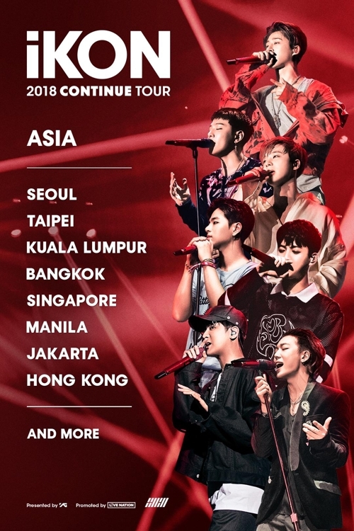 iKON to begin tour of eight Asian cities