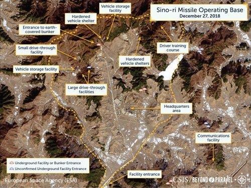 This file photo provided by the Center for Strategic and International Studies, a U.S.-based think tank, shows North Korea's Sino-ri missile operating base. (Yonhap)
