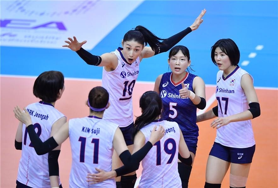 S. Korea cruises past Indonesia at Olympic women's volleyball qualifying tournament