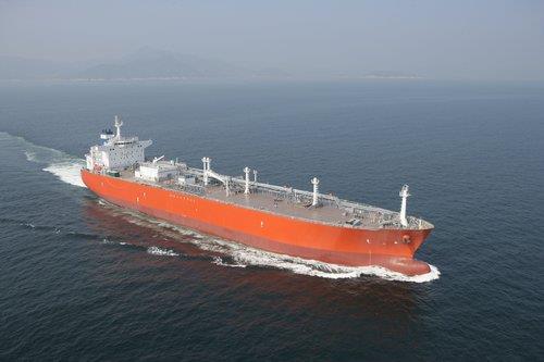 This file photo provided by Daewoo Shipbuilding & Marine Engineering Co. on March 16, 2021, shows an LPG carrier built by the shipbuilder. (PHOTO NOT FOR SALE) (Yonhap)