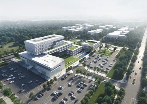 A bird's-eye view of a national artificial intelligence development complex to be built in Gwangju, 330 kilometers south of Seoul, is seen in this photo provided by the city government. (PHOTO NOT FOR SALE) (Yonhap)