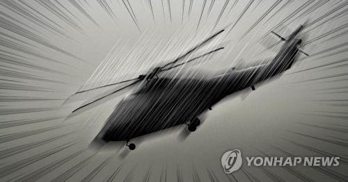 Helicopter carrying 3 crashes in southern city of Geoje - 1