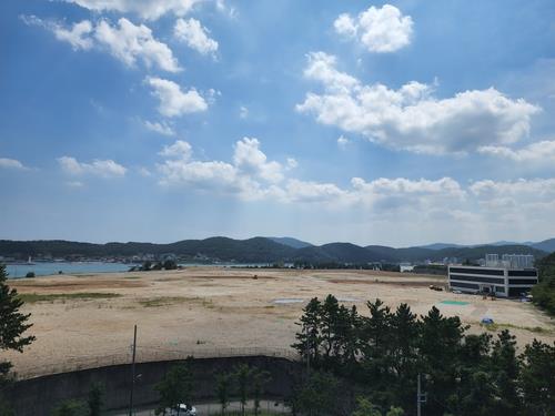 This file photo shows a former glass factory site in northeastern Busan, which has been selected as the venue of the BTS concert on Oct. 15, 2022. (Yonhap)