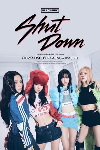 A concept photo for "Shut Down," the lead track of BLACKPINK's second full-length album set to be released Sept. 16, 2022. (PHOTO NOT FOR SALE) (Yonhap)