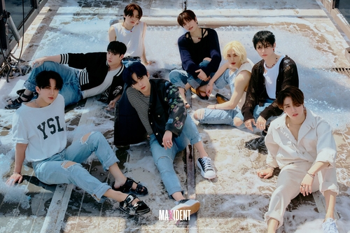A concept photo of Stray Kids' upcoming EP, "Maxident," provided by JYP Entertainment (PHOTO NOT FOR SALE) (Yonhap)