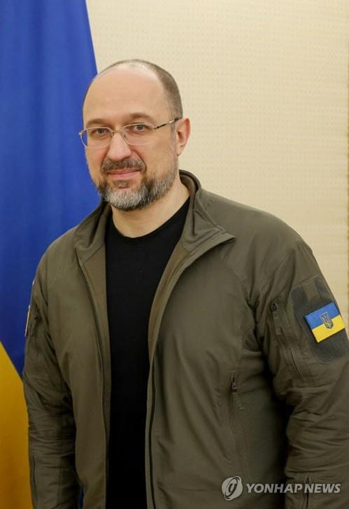 This photo, provided by the office of the prime minister of Ukraine, shows Ukrainian Prime Minister Denys Shmyhal posing for a photo after an interview with Yonhap News Agency in Kyiv on Jan. 5, 2023. (PHOTO NOT FOR SALE) (Yonhap)