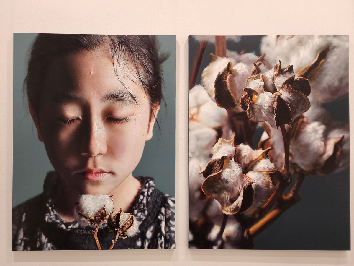 His paintings are featured in the Connect section of Art Busan, which opens May 10, 2024, at the BEXCO exhibition center in Busan, 320 kilometers southeast of Seoul. (Yonhap)