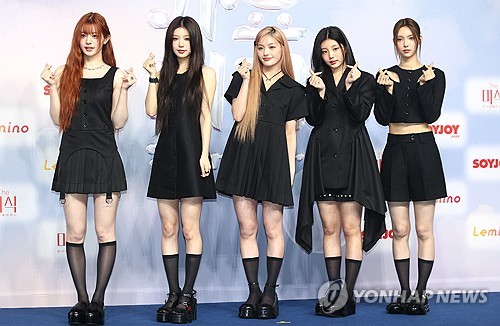 K-pop girl group ILLIT is seen in this file photo taken July 21, 2024. (Yonhap)