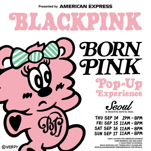 Ouverture d'un magasin éphémère de Blackpink du 14 au 17 septembre à Séoul