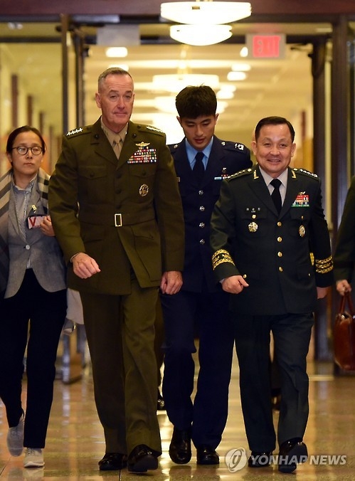 韓米制服組トップ　定例軍事委員会で強固な同盟確認