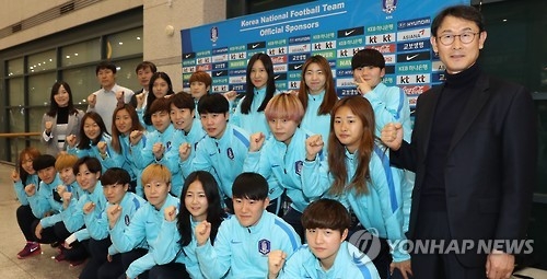 韓国サッカー女子代表チーム＝（聯合ニュース）